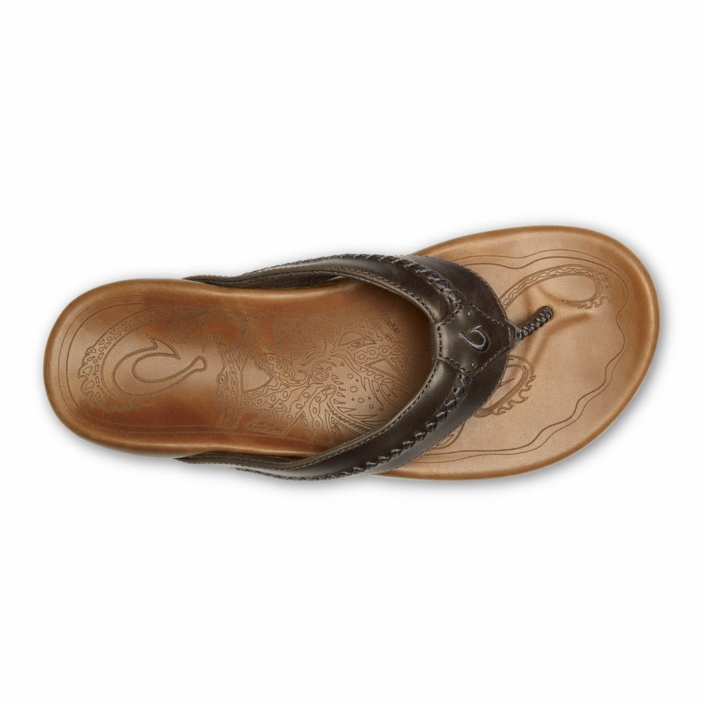 Sandalias Olukai Mea Ola - Chanclas Hombre Grises 20208-975